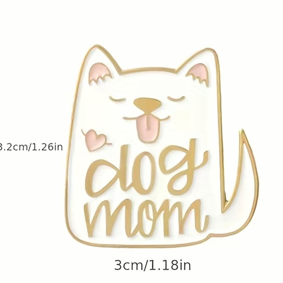 Brand New Dog Mom Enamel Pin - Picture 2 of 4